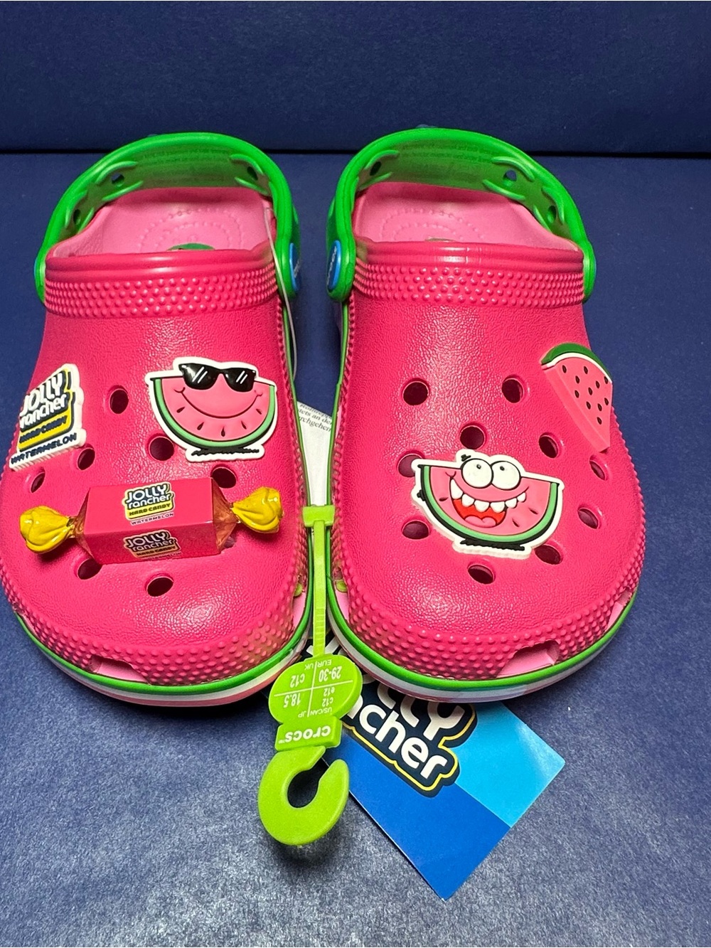 NWT Jolly Rancher Watermelon Crocs - Kids 12 / C12